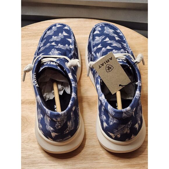 Ariat Hilo Stretch Lace Men's size 8.5 Bonefish Blue - Picture 4 of 8